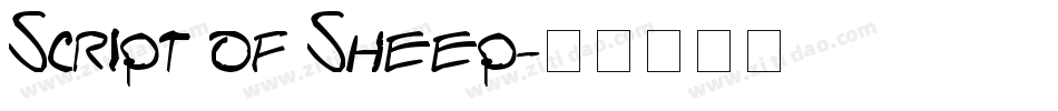 Script of Sheep字体转换